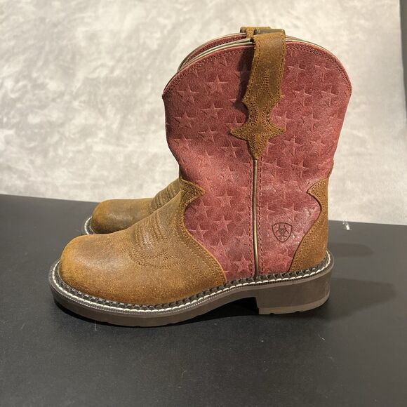 Ariat Fatbaby Heritage Trio Boots Women's 6 B Leather Western Cowboy Boots - Picture 3 of 10